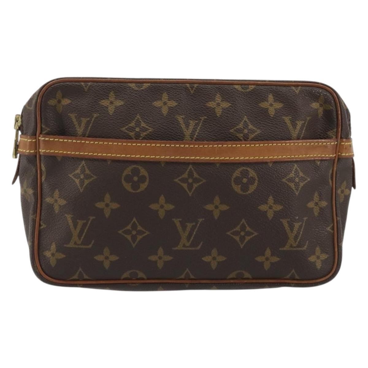 LOUIS VUITTON Monogram Compiegne 23 Clutch Bag M51847 LV Auth 190872
