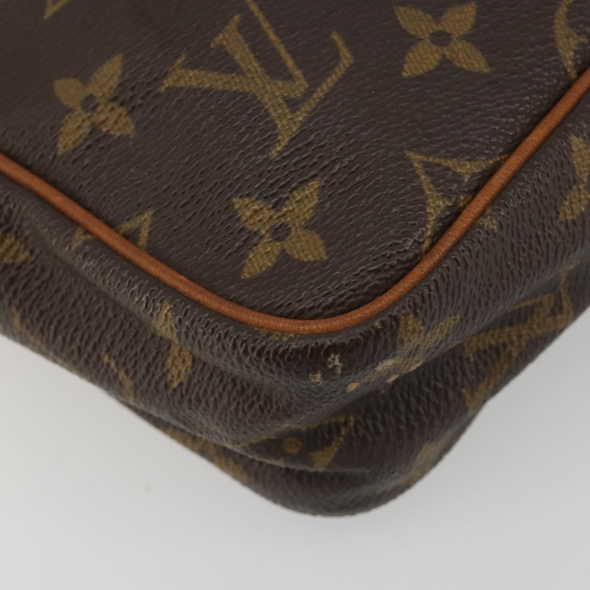 LOUIS VUITTON Monogram Compiegne 23 Clutch Bag M51847 LV Auth 190872