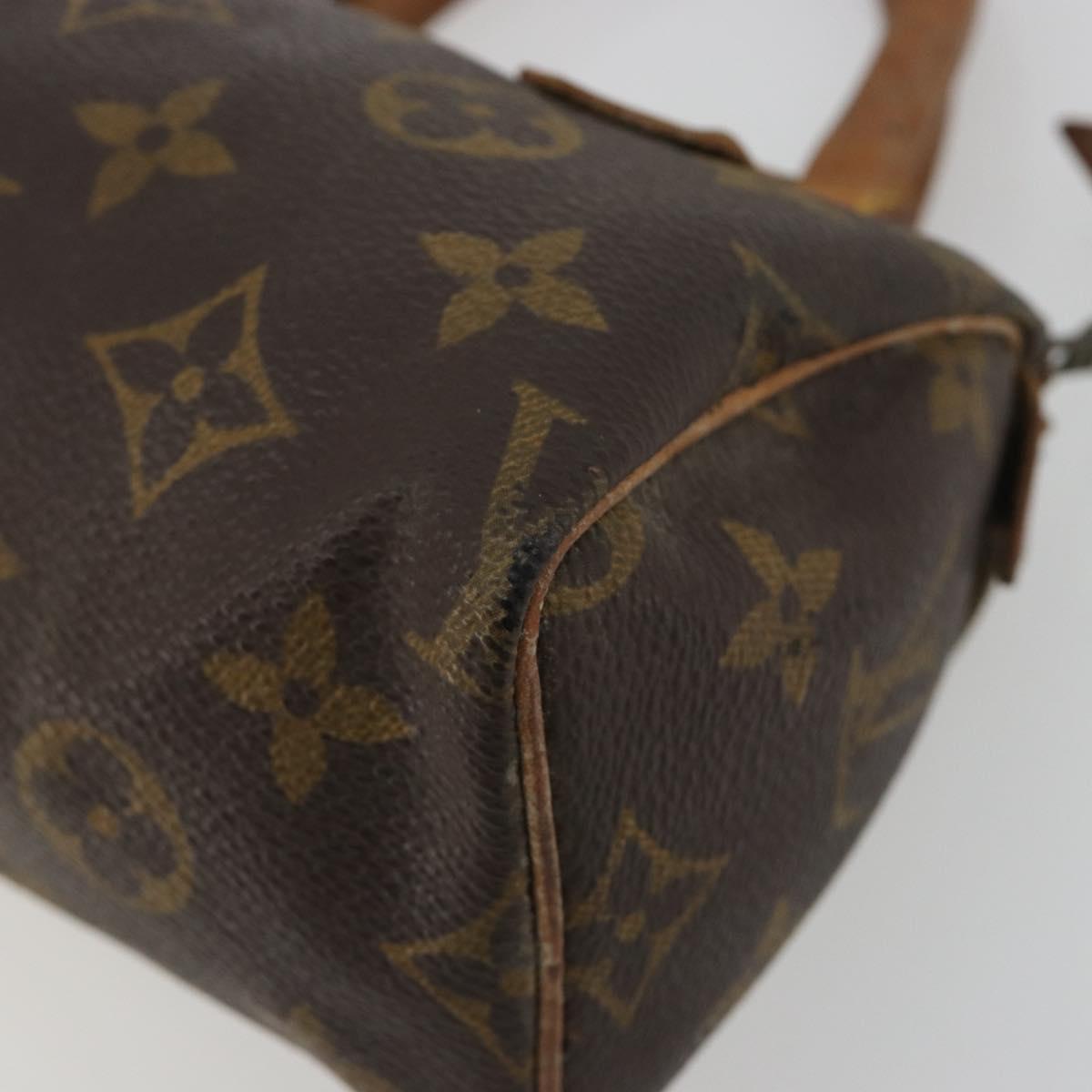 LOUIS VUITTON Monogram Mini Speedy Hand Bag Vintage M41534 LV Auth 190879