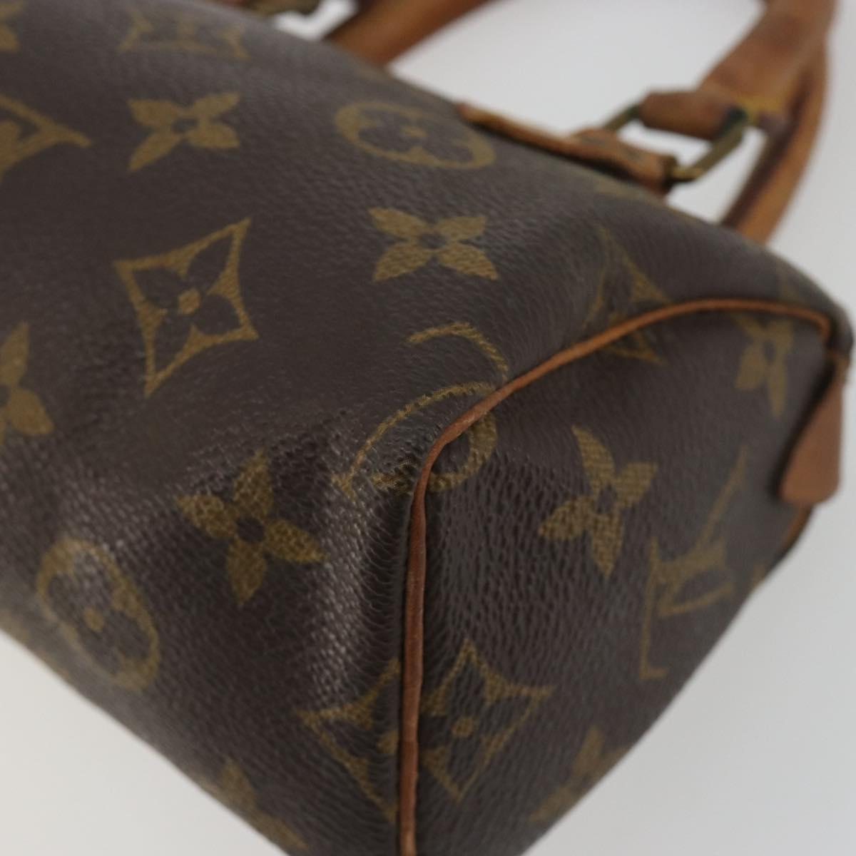 LOUIS VUITTON Monogram Mini Speedy Hand Bag Vintage M41534 LV Auth 190879