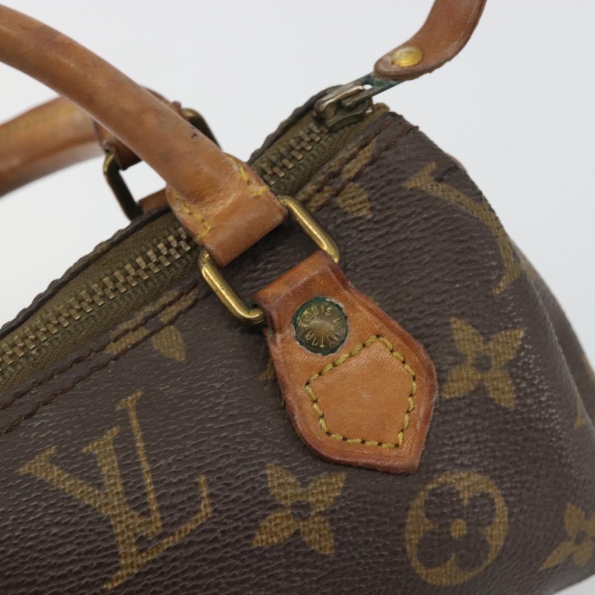 LOUIS VUITTON Monogram Mini Speedy Hand Bag Vintage M41534 LV Auth 190879