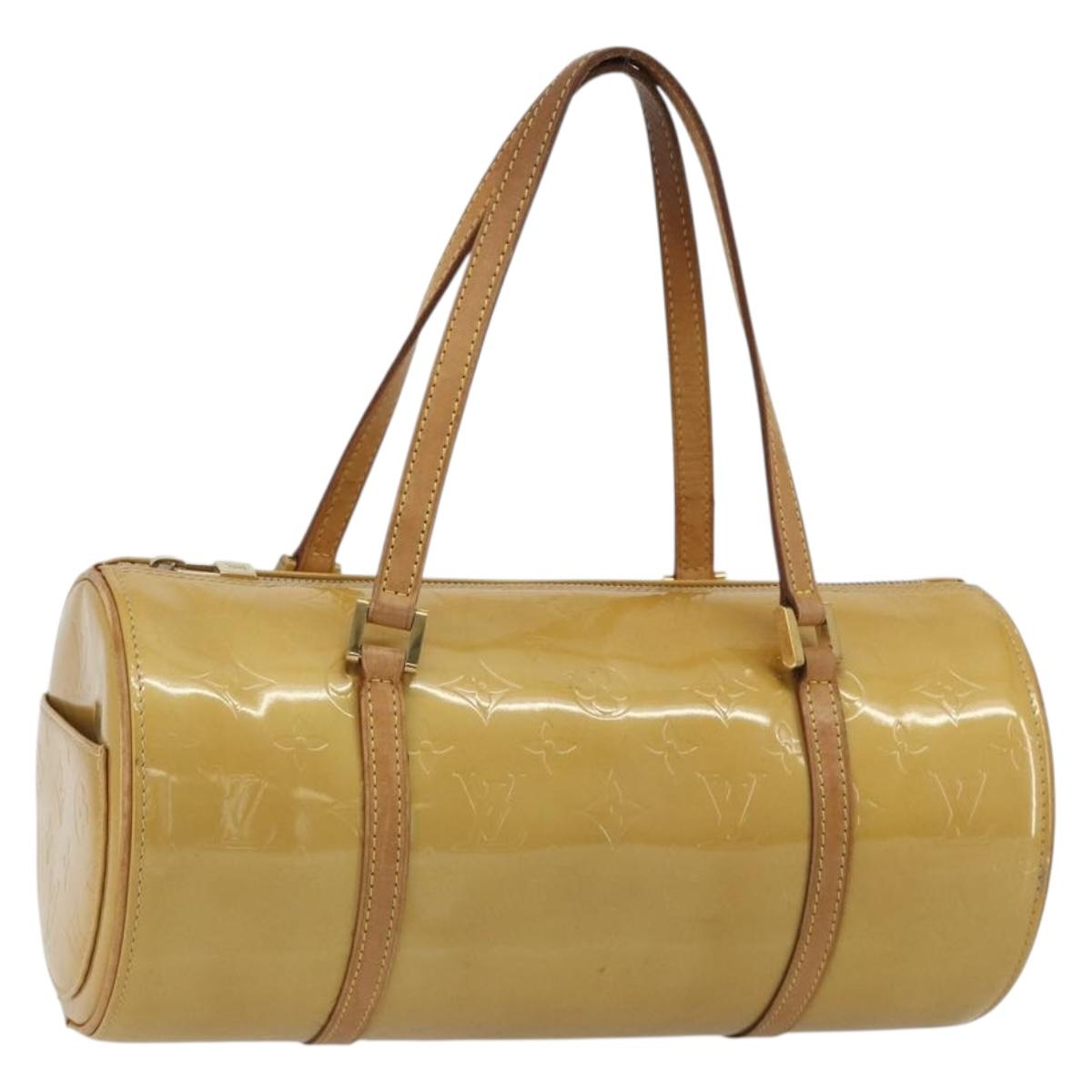 LOUIS VUITTON Monogram Vernis Bedford Hand Bag Beige M91006 LV Auth 190884