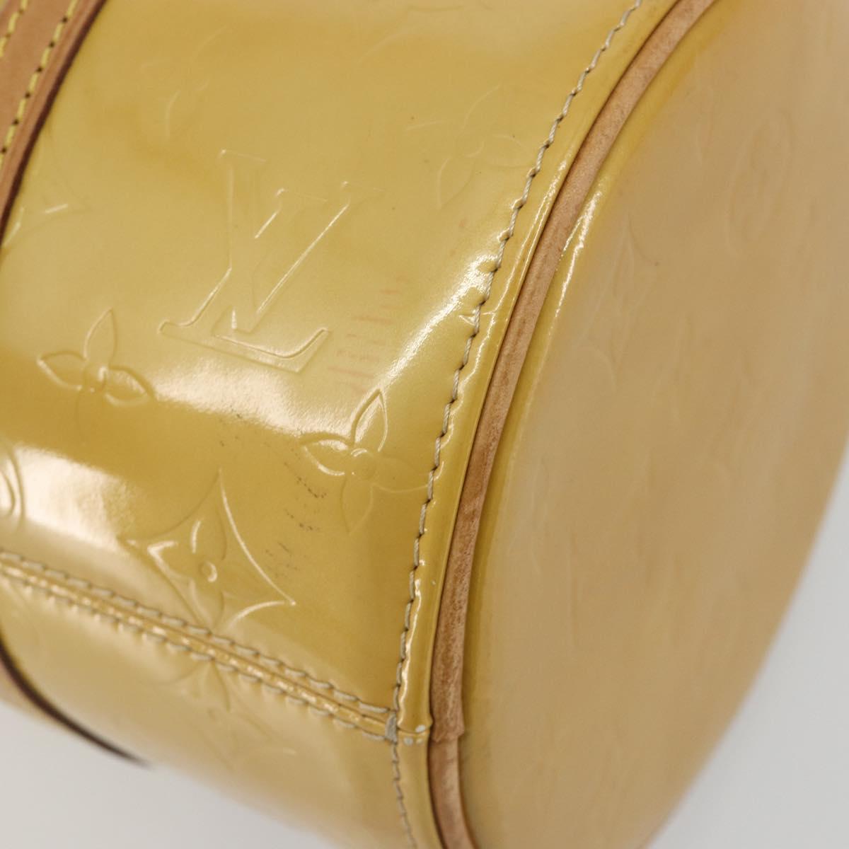 LOUIS VUITTON Monogram Vernis Bedford Hand Bag Beige M91006 LV Auth 190884