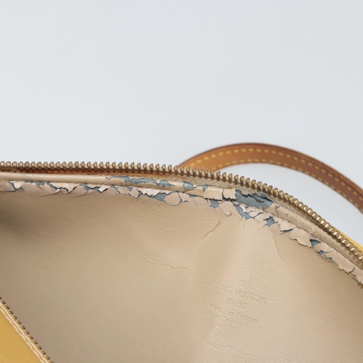 LOUIS VUITTON Monogram Vernis Bedford Hand Bag Beige M91006 LV Auth 190884