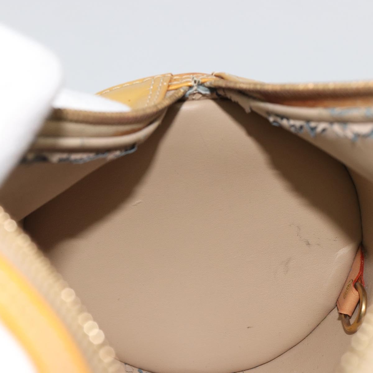 LOUIS VUITTON Monogram Vernis Bedford Hand Bag Beige M91006 LV Auth 190884