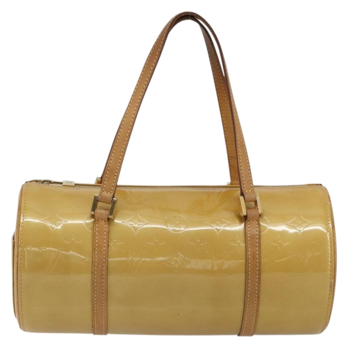 LOUIS VUITTON Monogram Vernis Bedford Hand Bag Beige M91006 LV Auth 190884
