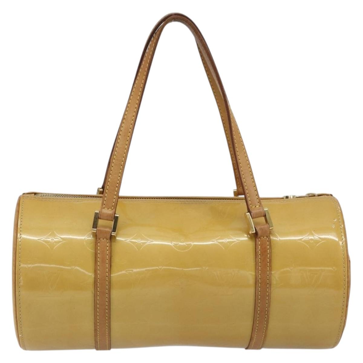 LOUIS VUITTON Monogram Vernis Bedford Hand Bag Beige M91006 LV Auth 190884
