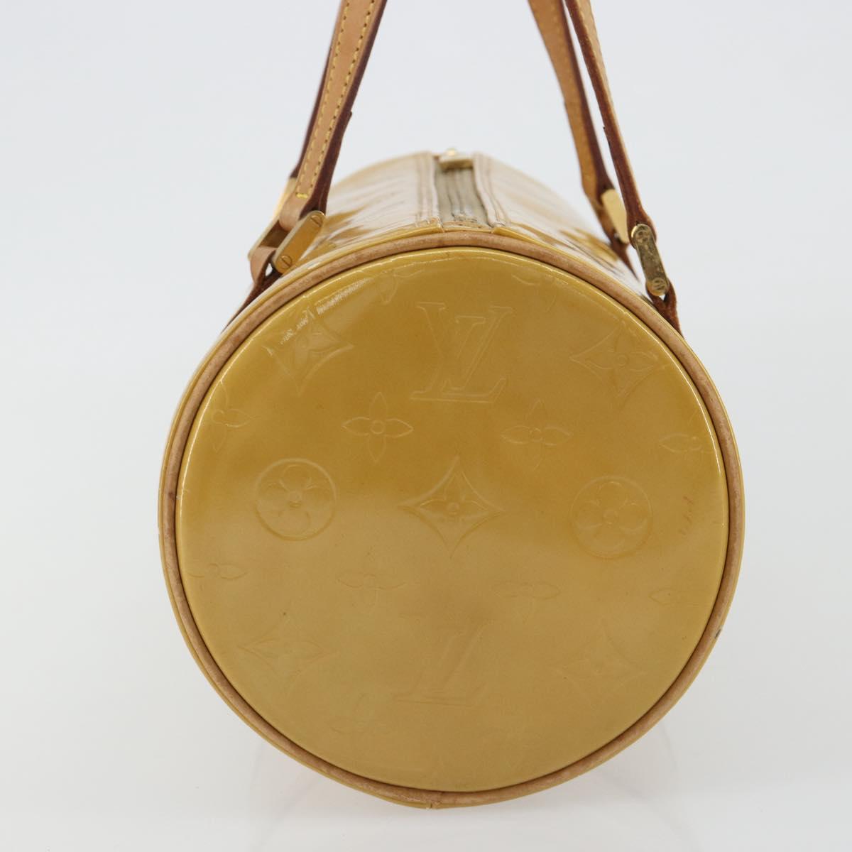 LOUIS VUITTON Monogram Vernis Bedford Hand Bag Beige M91006 LV Auth 190884