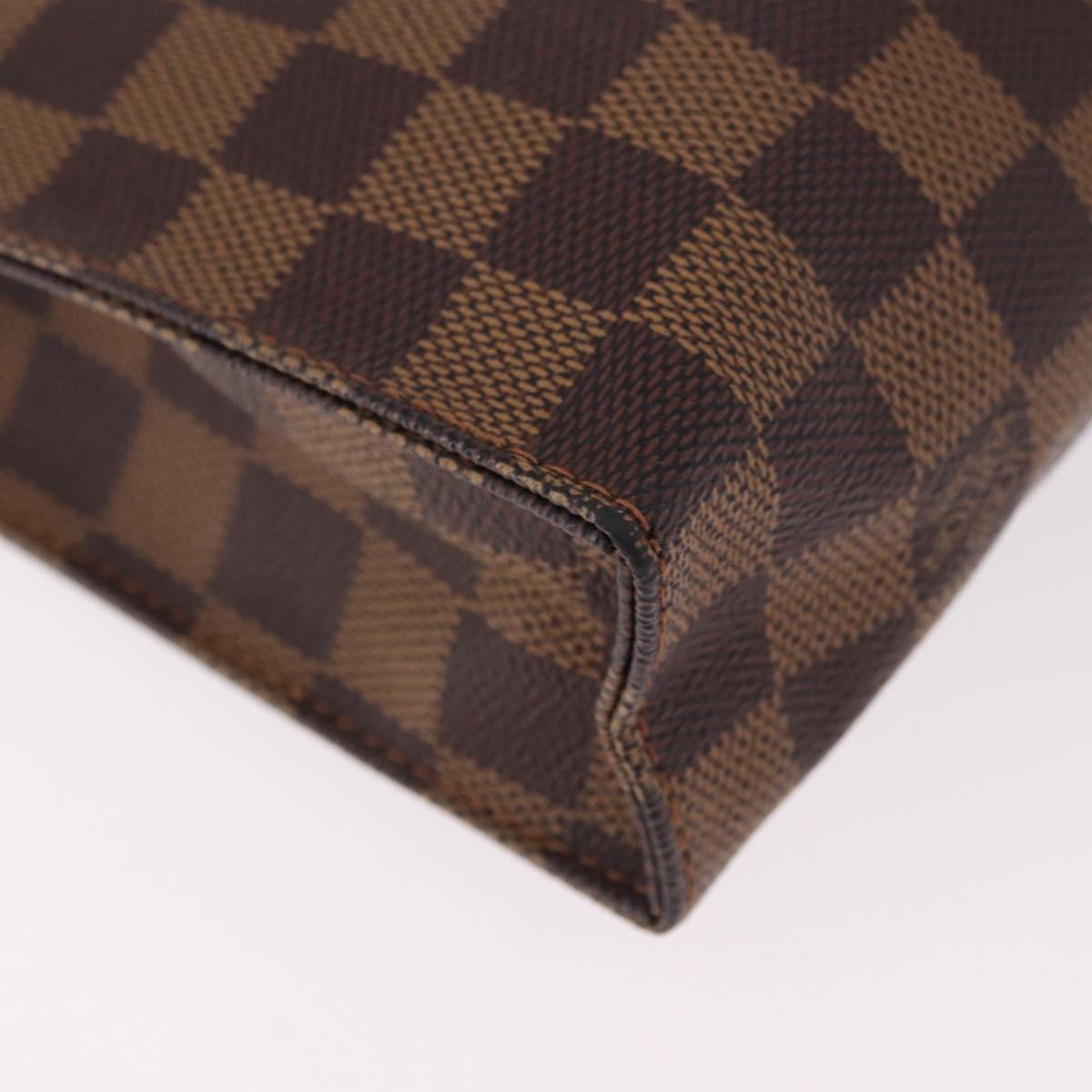 LOUIS VUITTON Damier Ebene Poche Toilette 26 Pouch N47543 LV Auth 190914