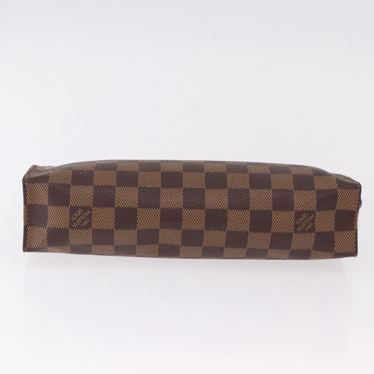 LOUIS VUITTON Damier Ebene Poche Toilette 26 Pouch N47543 LV Auth 190914