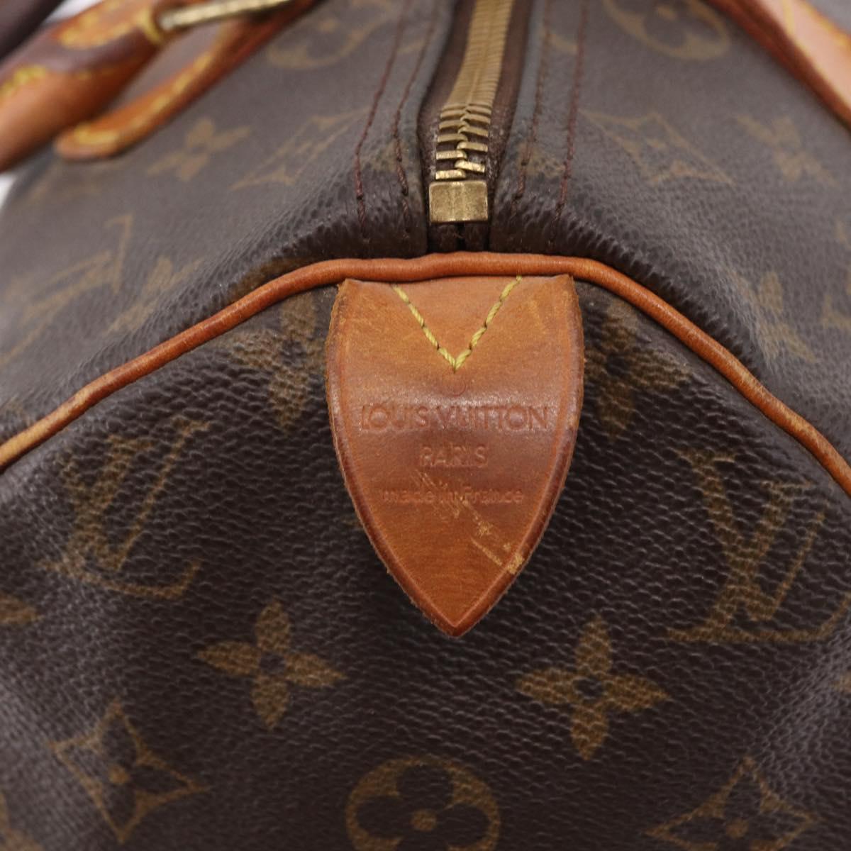 LOUIS VUITTON Monogram Speedy 30 Hand Bag M41526 LV Auth 190917