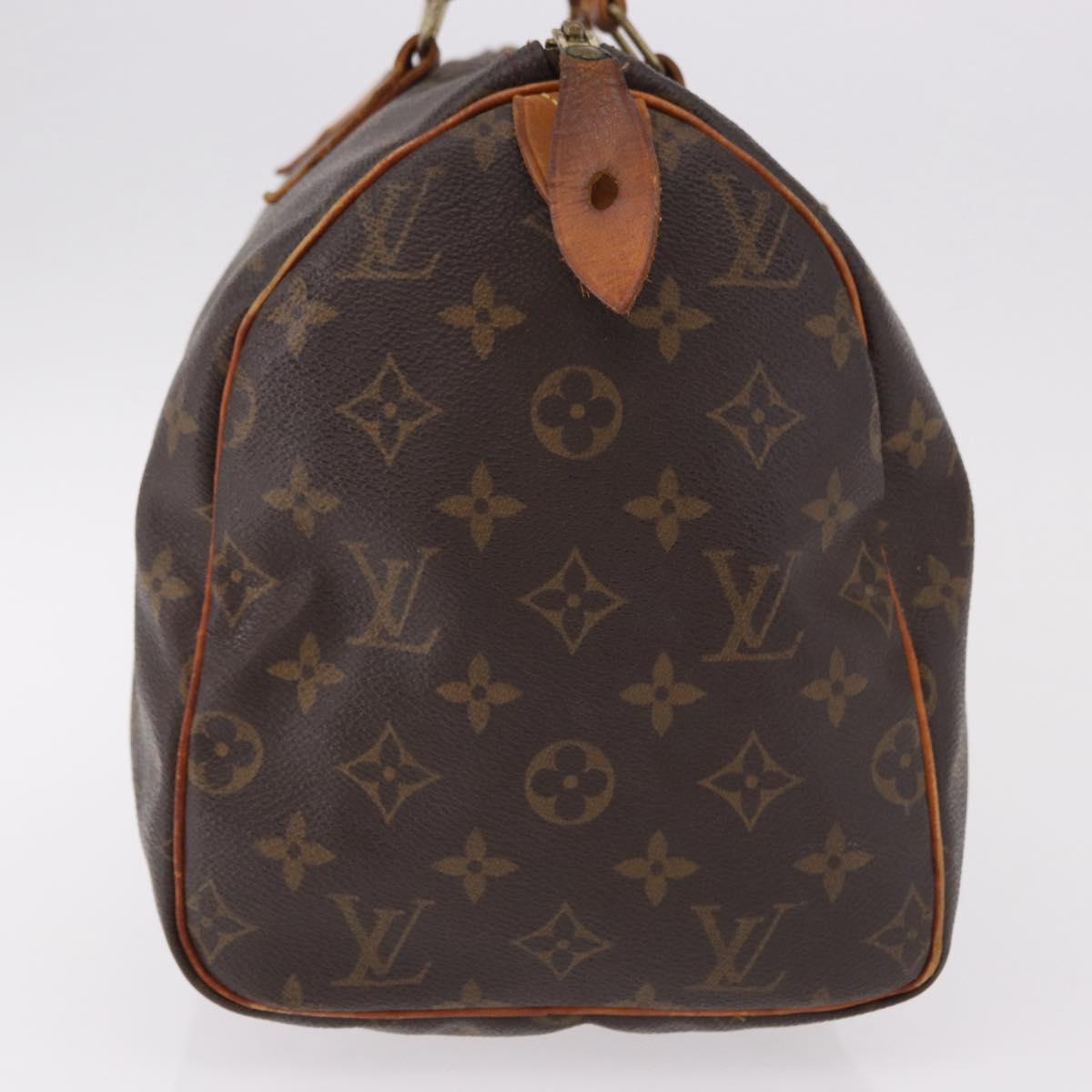 LOUIS VUITTON Monogram Speedy 30 Hand Bag M41526 LV Auth 190917