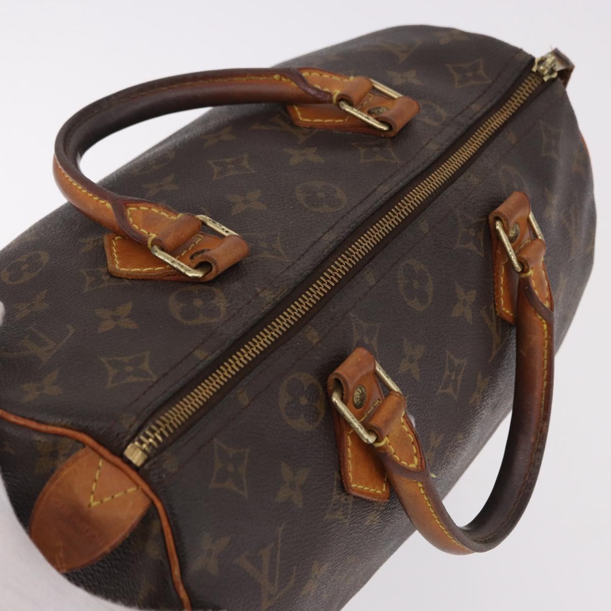 LOUIS VUITTON Monogram Speedy 30 Hand Bag M41526 LV Auth 190917