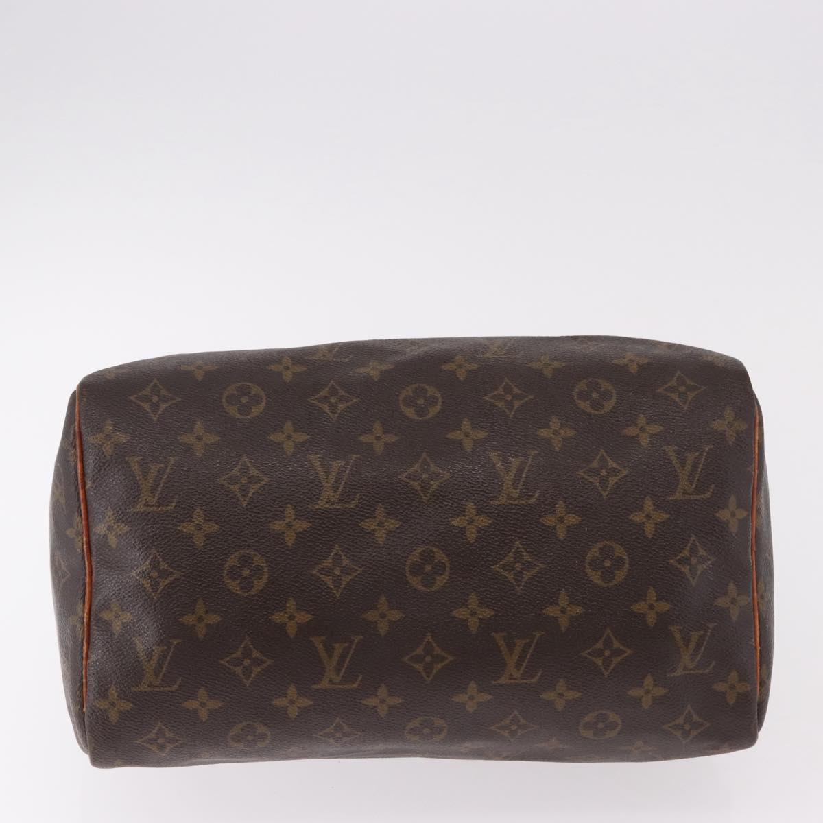 LOUIS VUITTON Monogram Speedy 30 Hand Bag M41526 LV Auth 190917