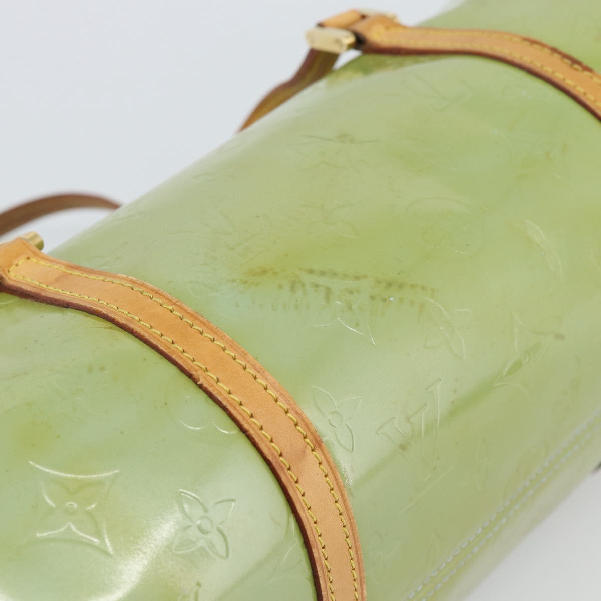 LOUIS VUITTON Monogram Vernis Bedford Hand Bag Baby Blue M91007 LV Auth 190931