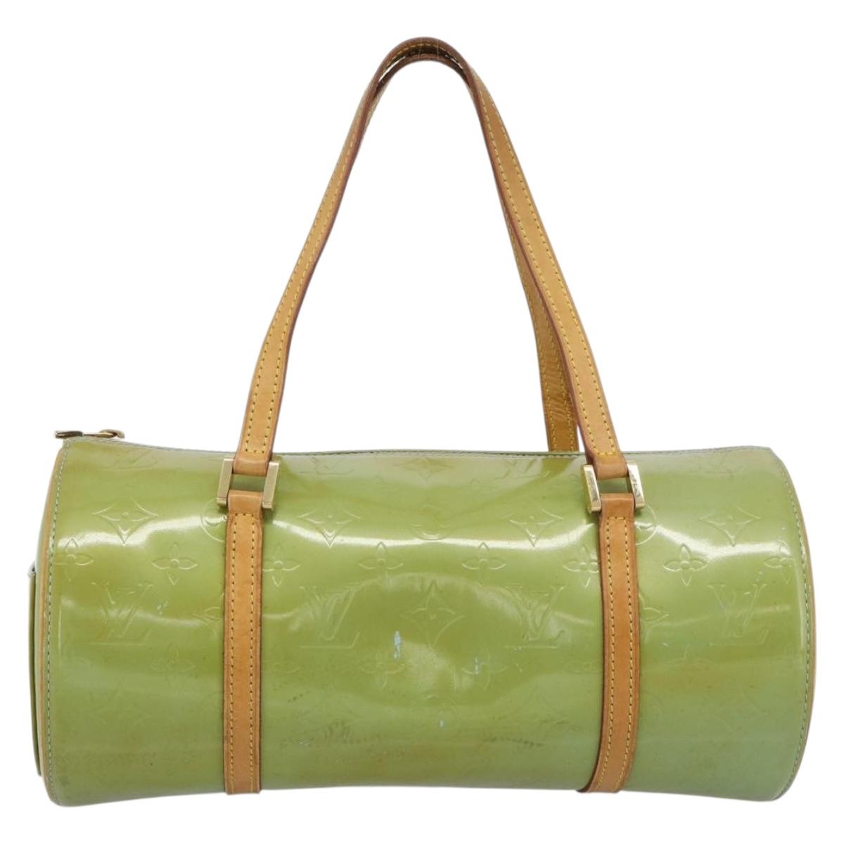 LOUIS VUITTON Monogram Vernis Bedford Hand Bag Baby Blue M91007 LV Auth 190931