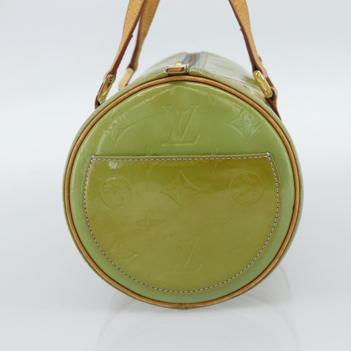 LOUIS VUITTON Monogram Vernis Bedford Hand Bag Baby Blue M91007 LV Auth 190931