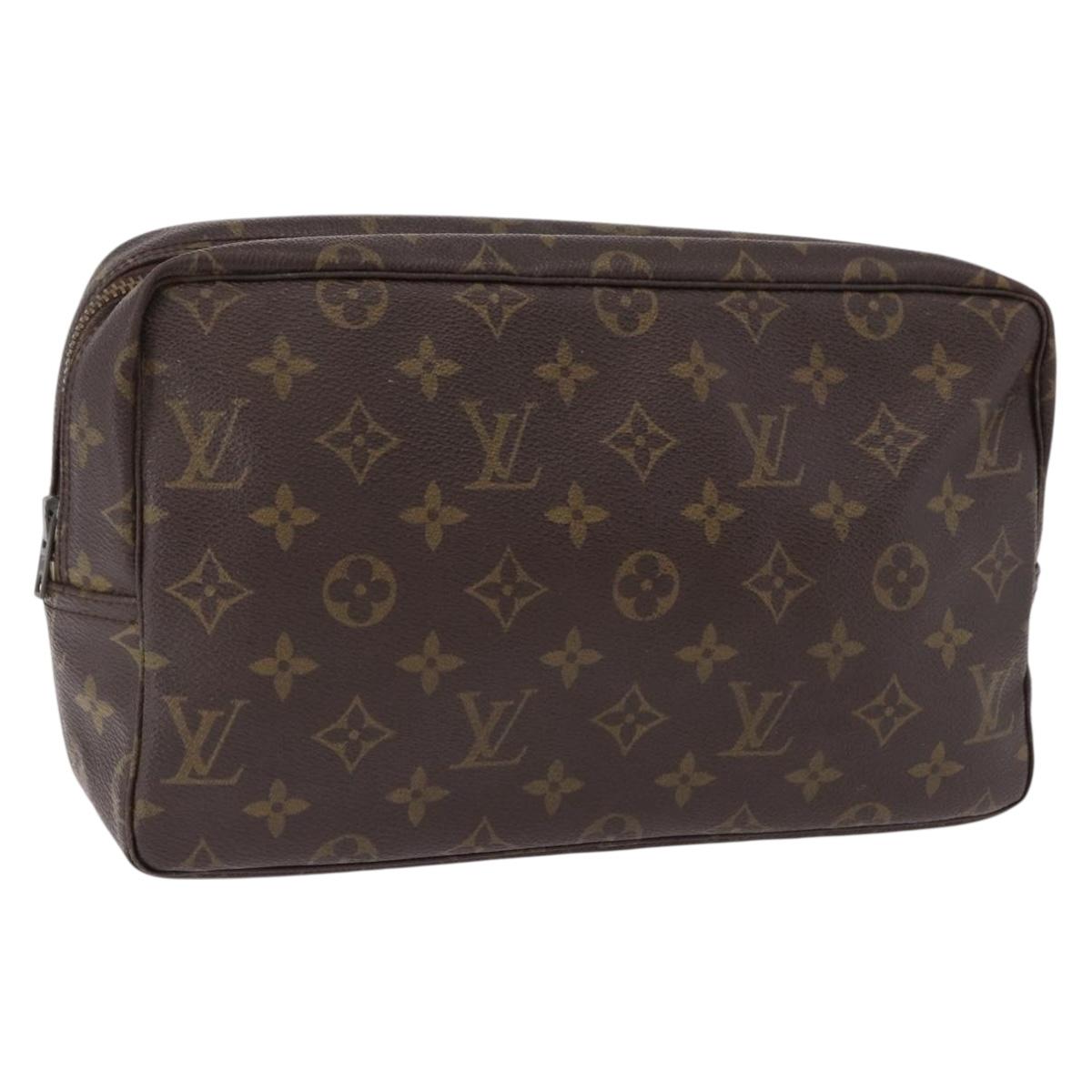 LOUIS VUITTON Monogram Trousse Toilette 28 Clutch Bag M47522 LV Auth 190938