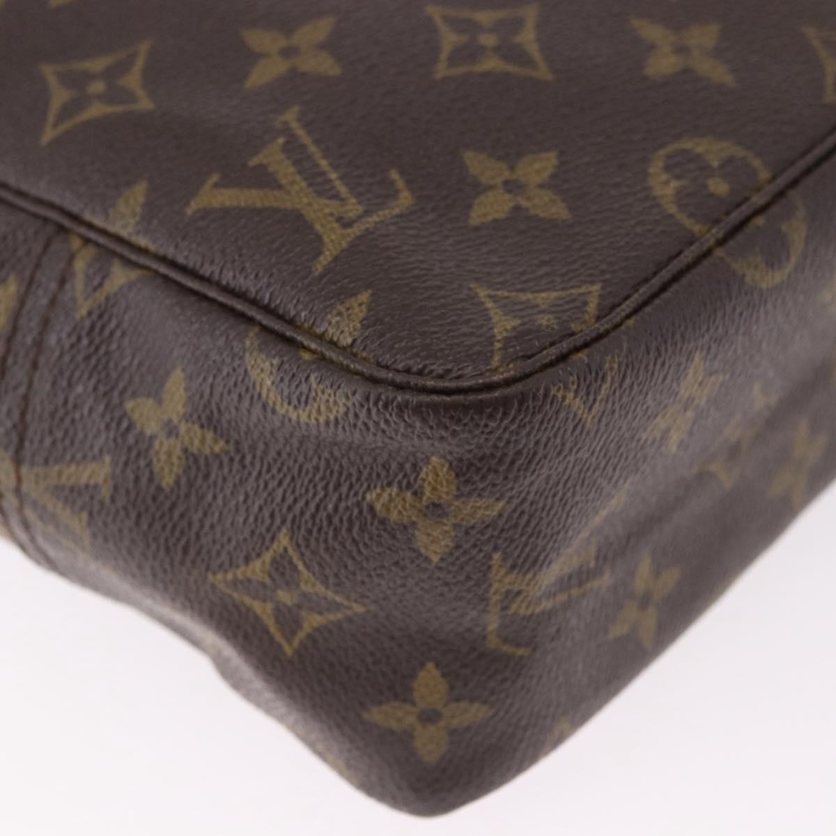 LOUIS VUITTON Monogram Trousse Toilette 28 Clutch Bag M47522 LV Auth 190938