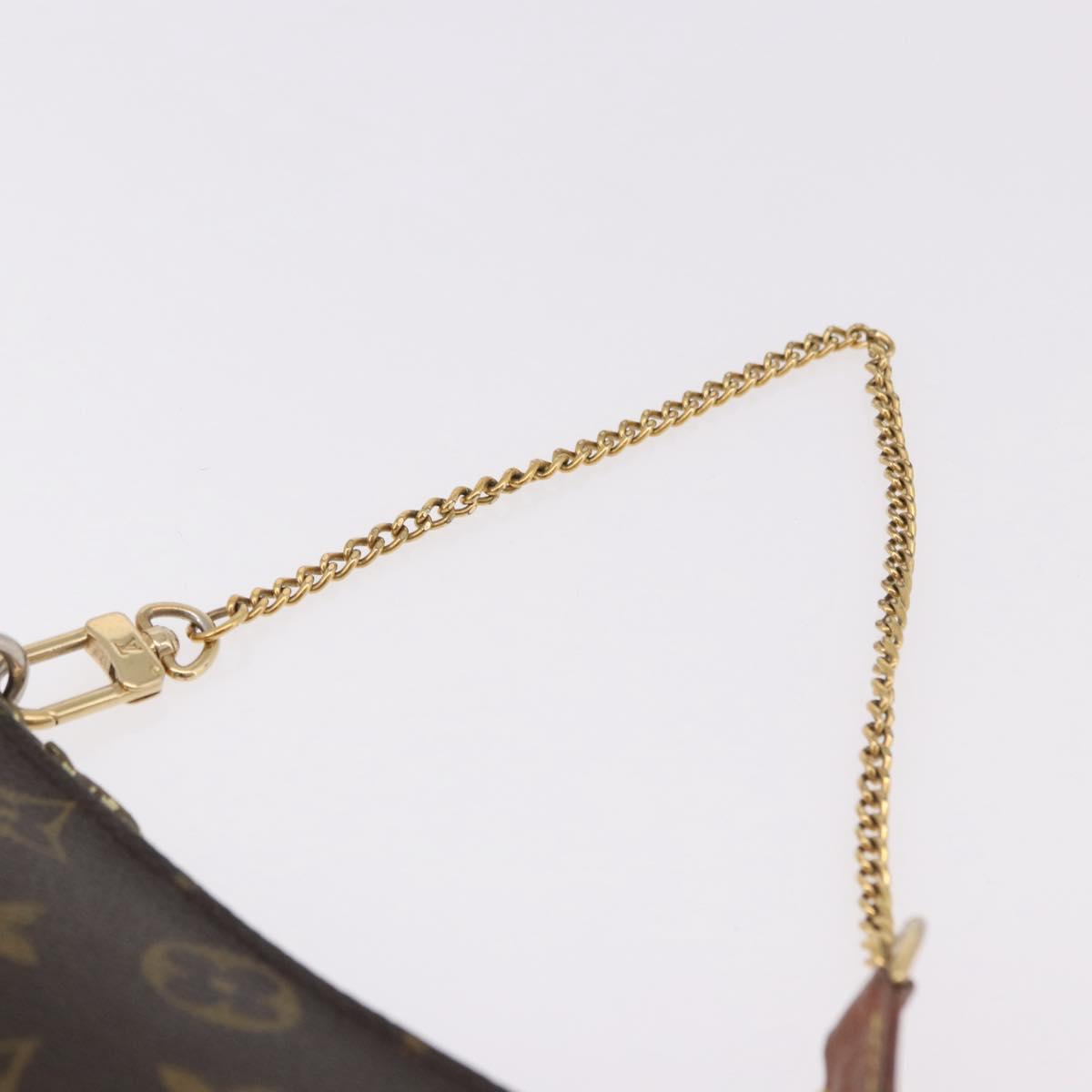 LOUIS VUITTON Monogram Mini Pochette Accessoires Pouch N41667 LV Auth 190940A