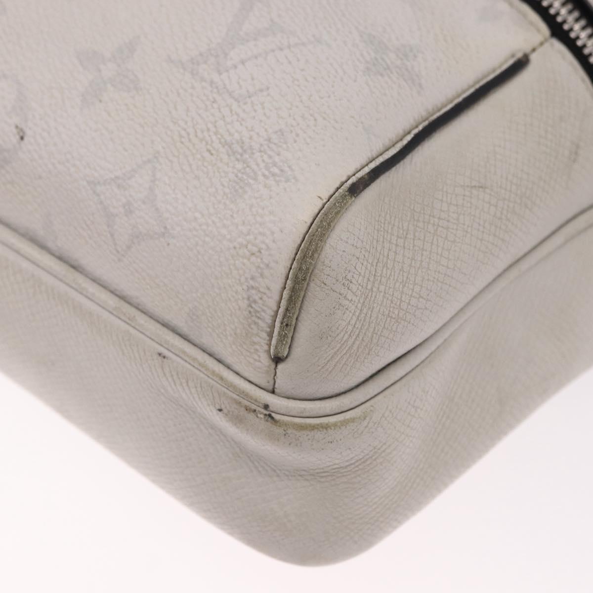 LOUIS VUITTON Tiger Lama Monogram Alpha Messenger Bag White M31069 Auth 190942