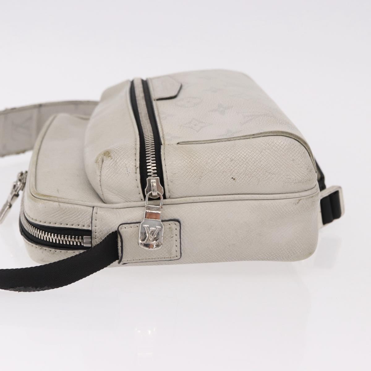 LOUIS VUITTON Tiger Lama Monogram Alpha Messenger Bag White M31069 Auth 190942