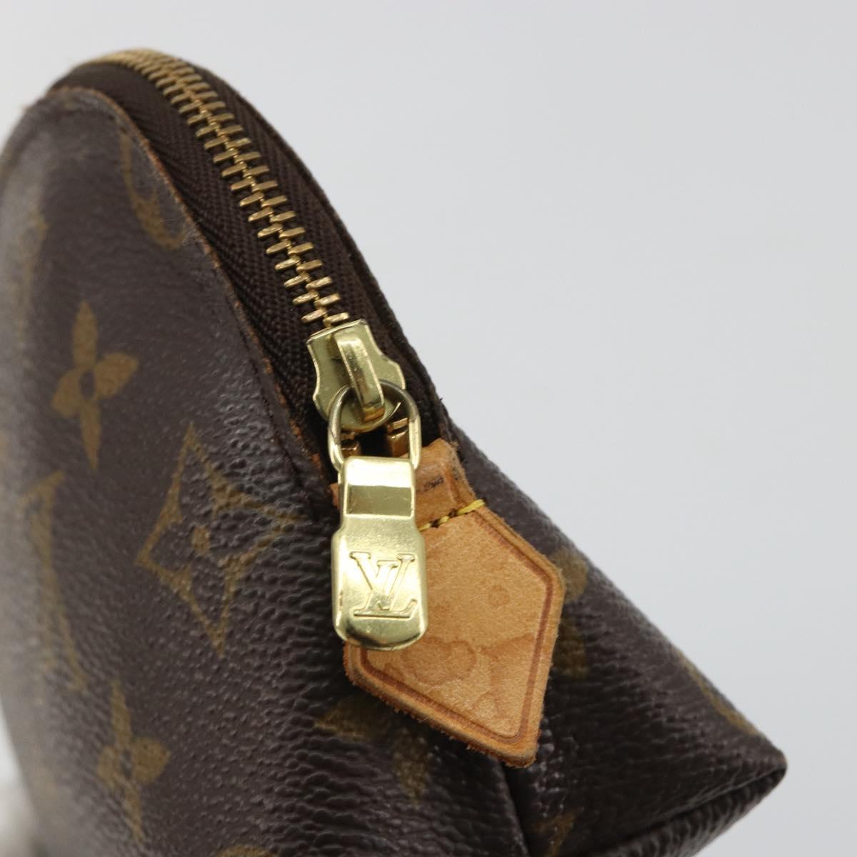 LOUIS VUITTON Monogram Pochette Cosmetic PM Pouch M43998 LV Auth 190943