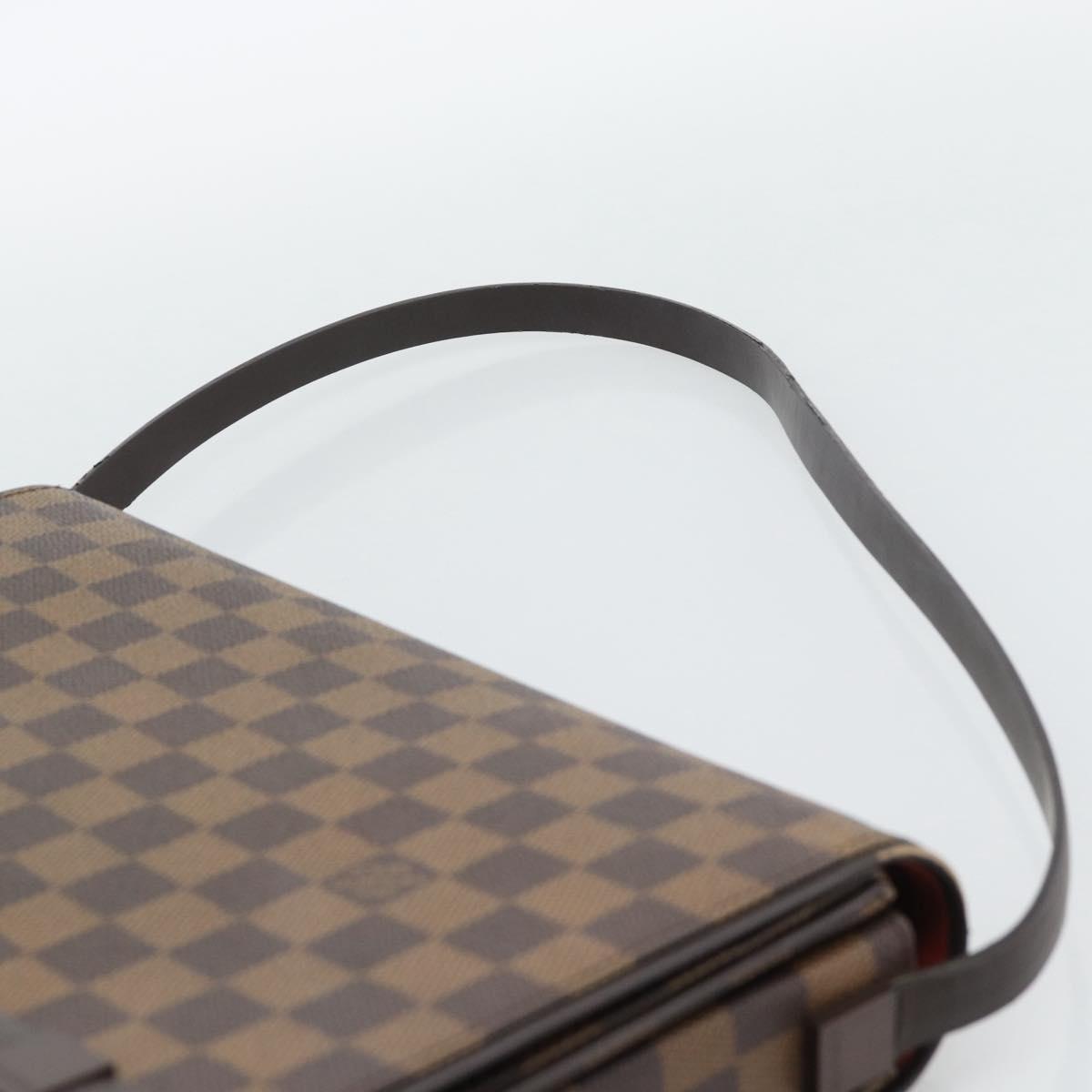 LOUIS VUITTON Damier Ebene Tribeca Ron Shoulder Bag N51160 LV Auth 190944