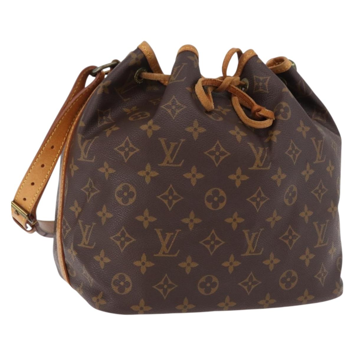 LOUIS VUITTON Monogram Petit Noe Shoulder Bag M42226 LV Auth 190949A