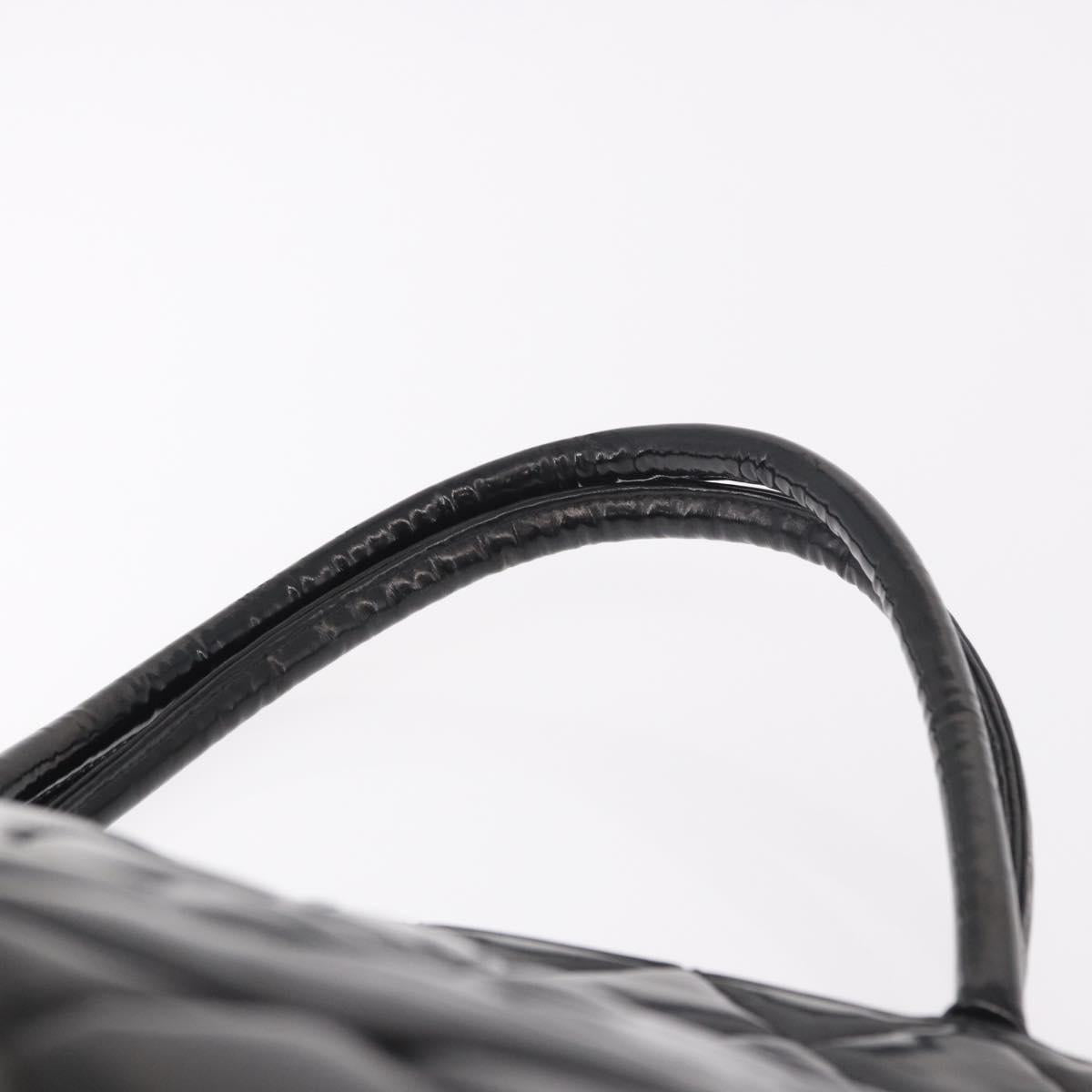 CHANEL Reissue Tote Bag Patent Black Gold CC Auth 190951