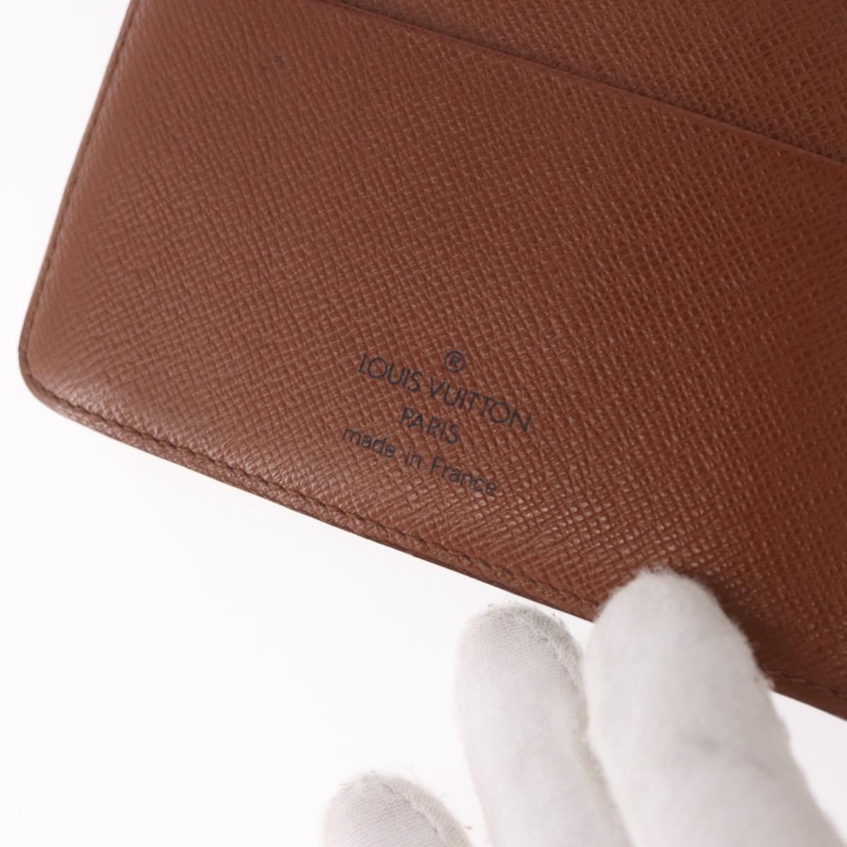 LOUIS VUITTON Monogram Agenda MM Day Planner Cover R20105 LV Auth 190953
