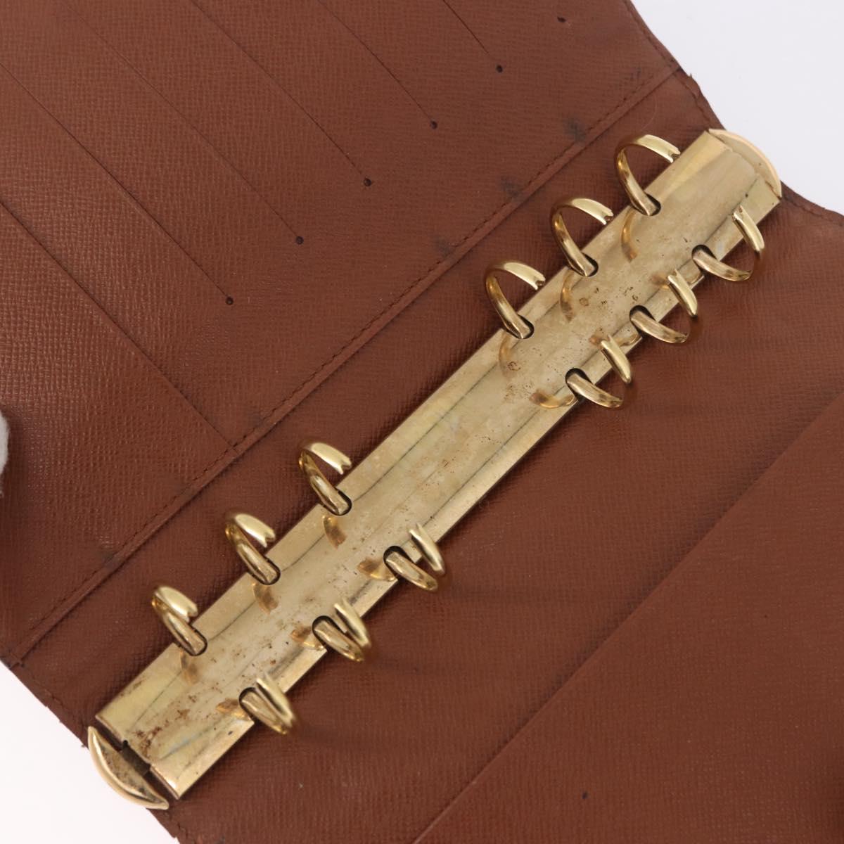 LOUIS VUITTON Monogram Agenda MM Day Planner Cover R20105 LV Auth 190953