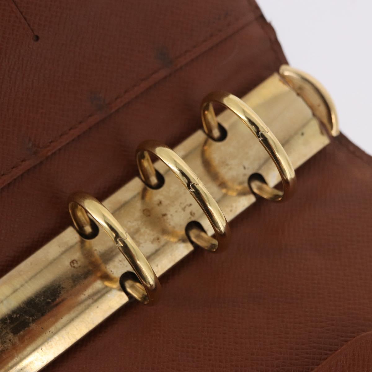 LOUIS VUITTON Monogram Agenda MM Day Planner Cover R20105 LV Auth 190953