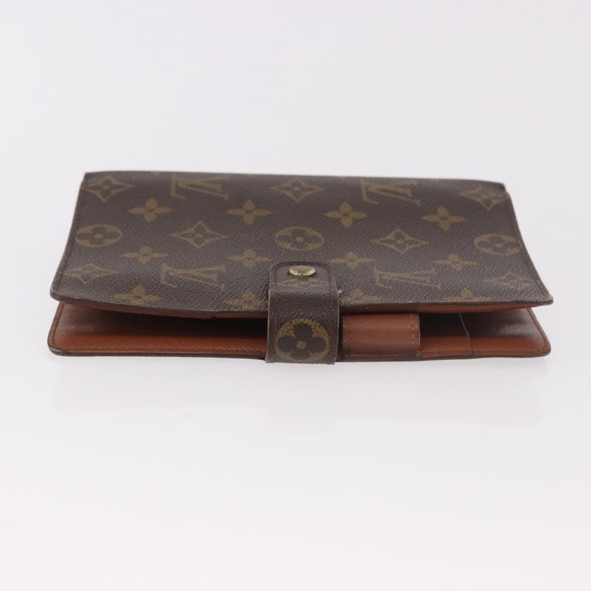 LOUIS VUITTON Monogram Agenda MM Day Planner Cover R20105 LV Auth 190953