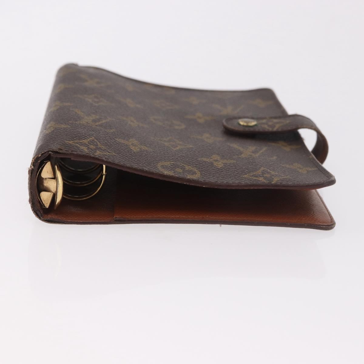 LOUIS VUITTON Monogram Agenda MM Day Planner Cover R20105 LV Auth 190953
