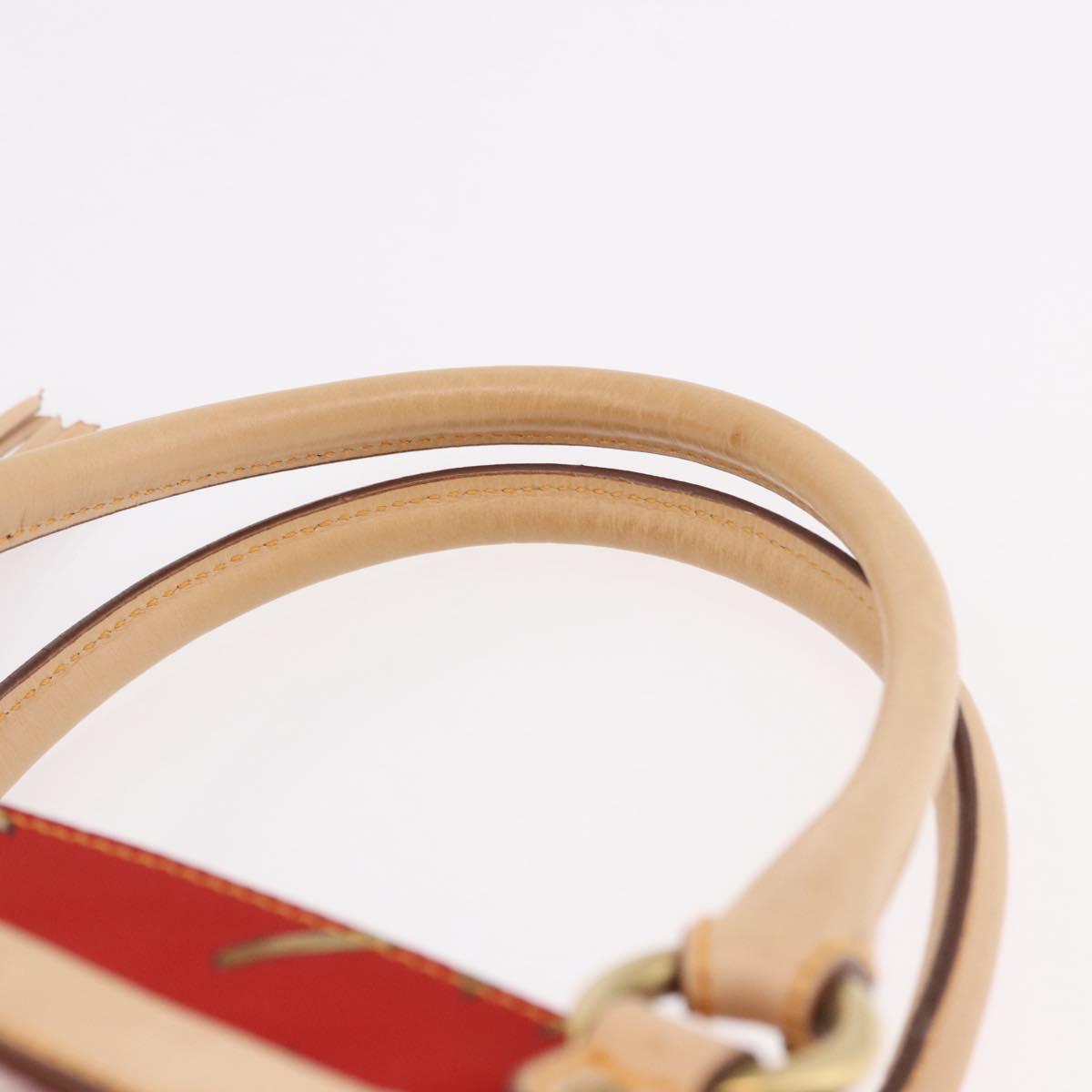 Salvatore Ferragamo Hand Bag Canvas Multicolor Gold Auth 190954