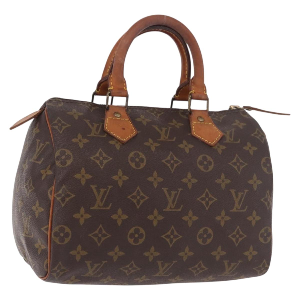 LOUIS VUITTON Monogram Speedy 25 Hand Bag M41528 LV Auth 190955A