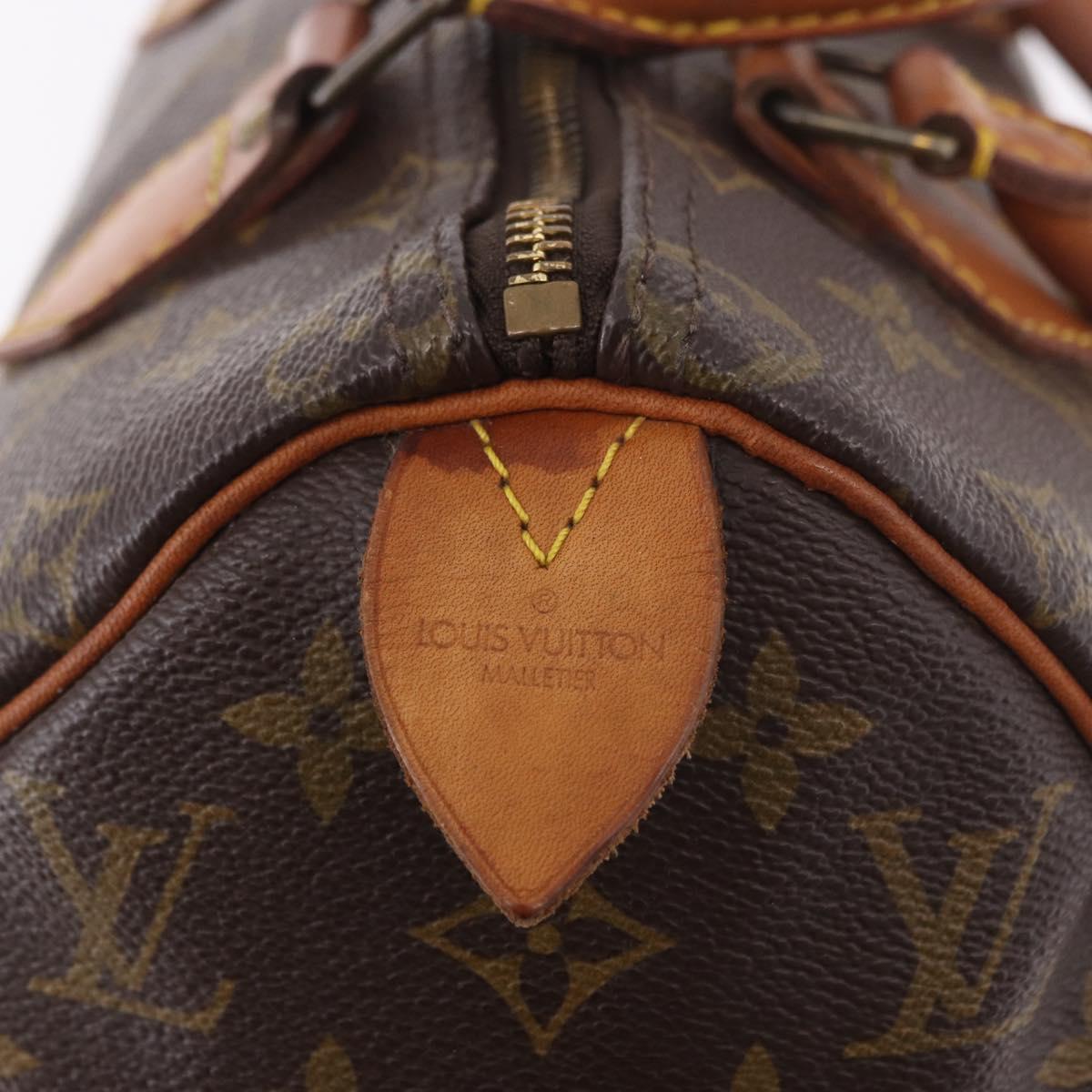 LOUIS VUITTON Monogram Speedy 25 Hand Bag M41528 LV Auth 190955A