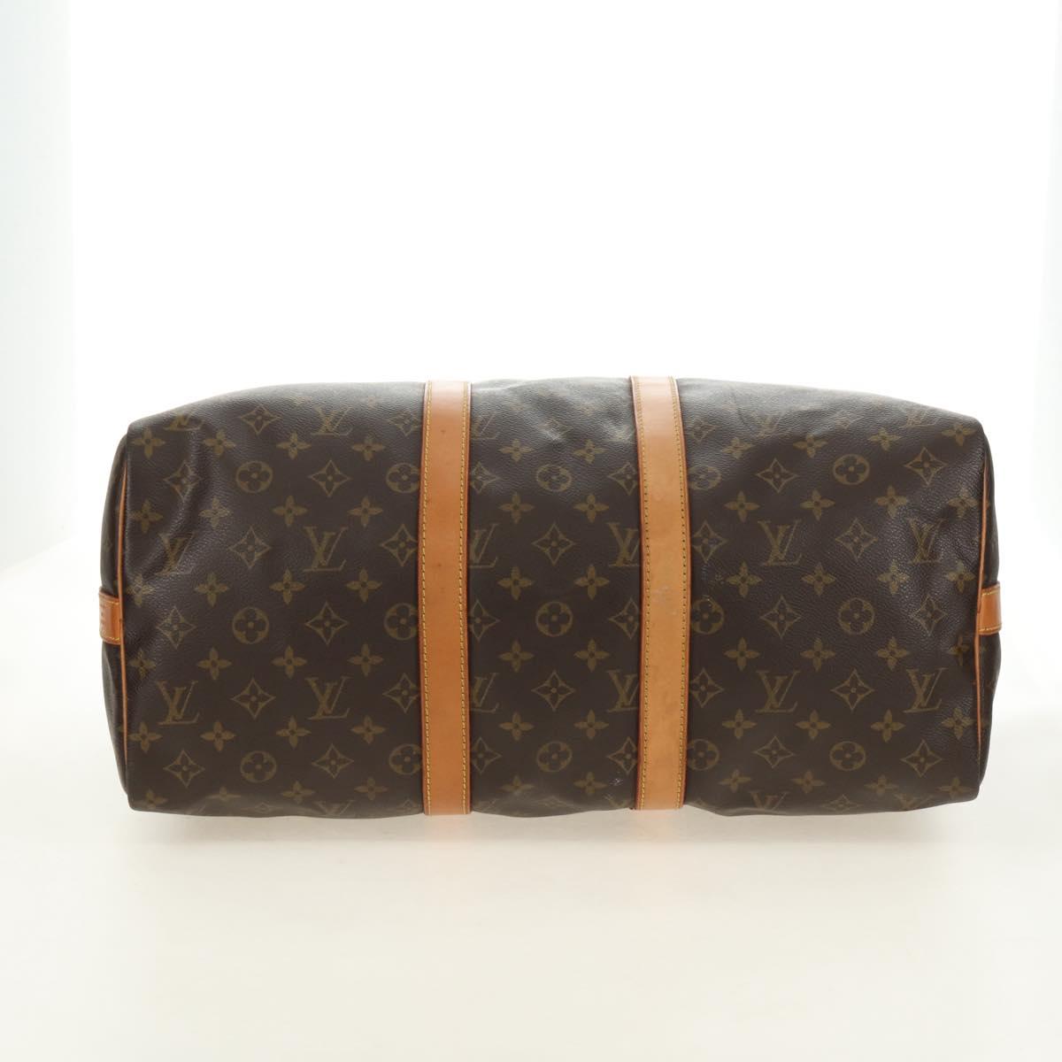 LOUIS VUITTON Monogram Keepall Bandouliere 45 Boston Bag M41418 LV Auth 190958V