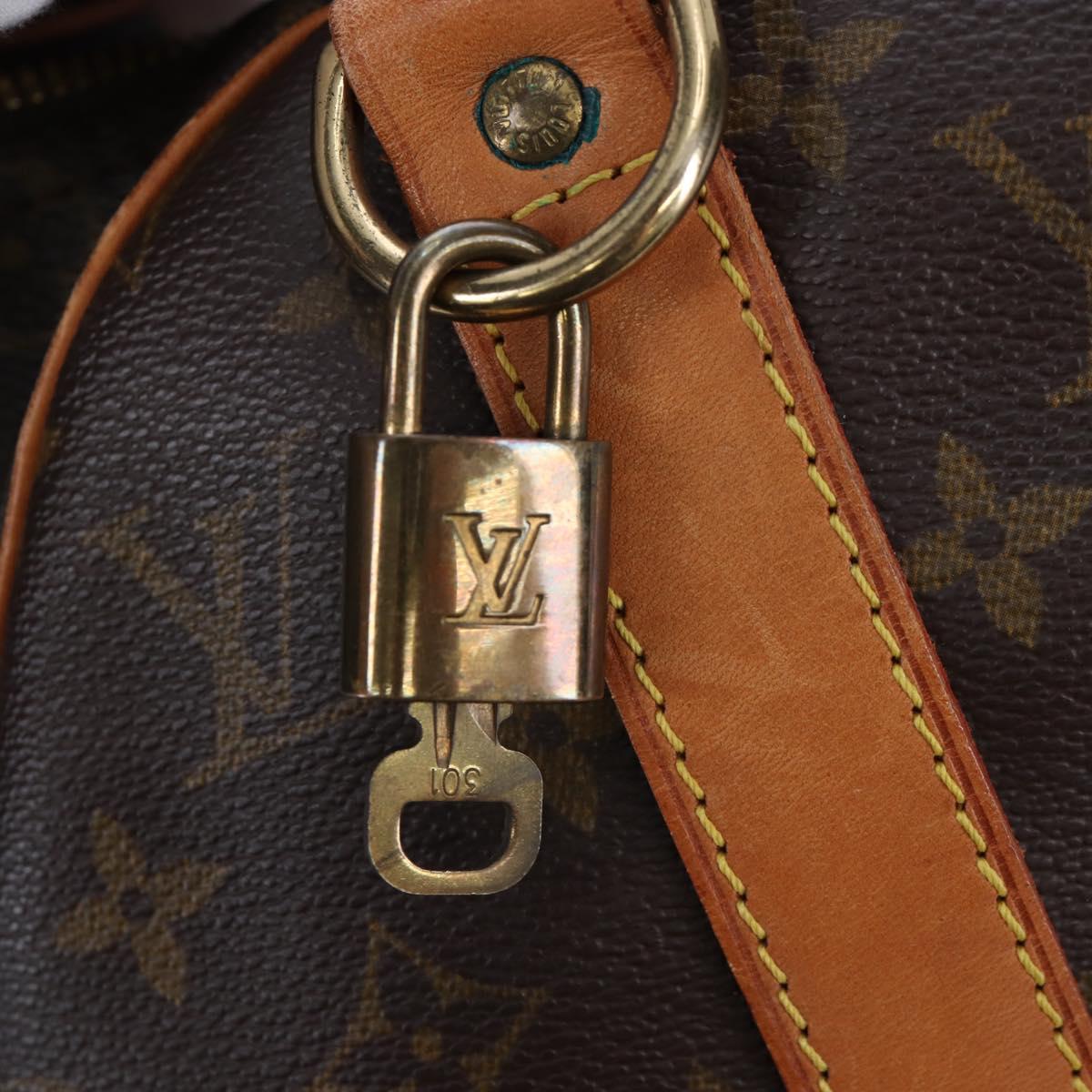 LOUIS VUITTON Monogram Keepall Bandouliere 45 Boston Bag M41418 LV Auth 190958V