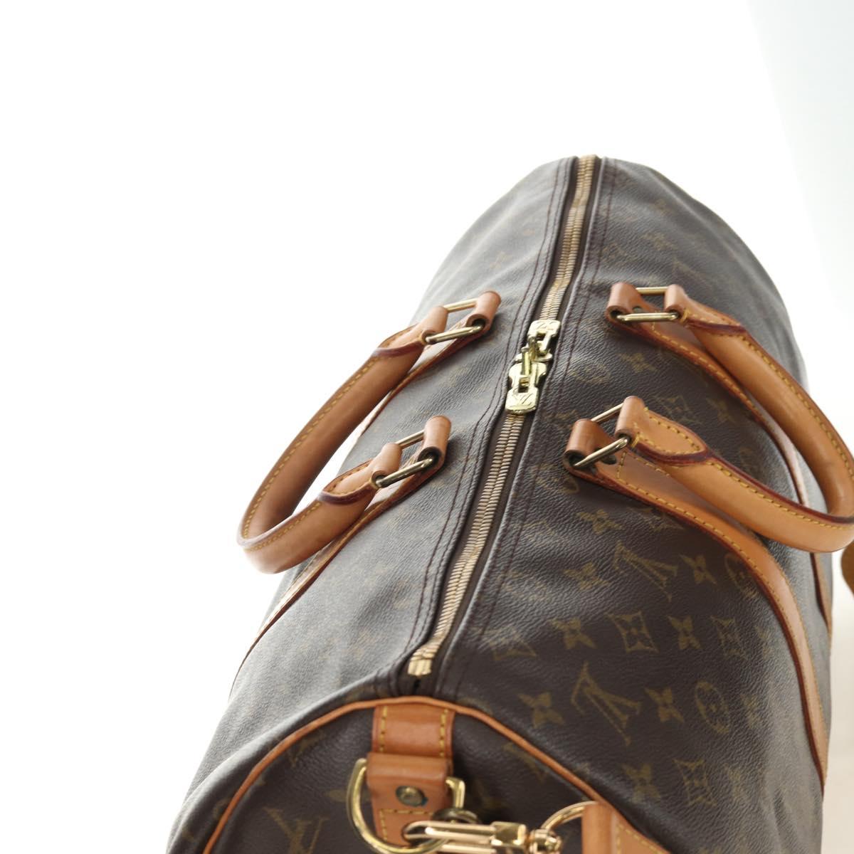 LOUIS VUITTON Monogram Keepall Bandouliere 45 Boston Bag M41418 LV Auth 190958V
