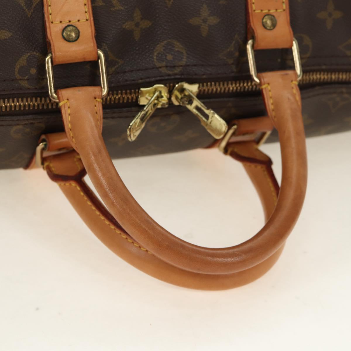 LOUIS VUITTON Monogram Keepall Bandouliere 45 Boston Bag M41418 LV Auth 190958V
