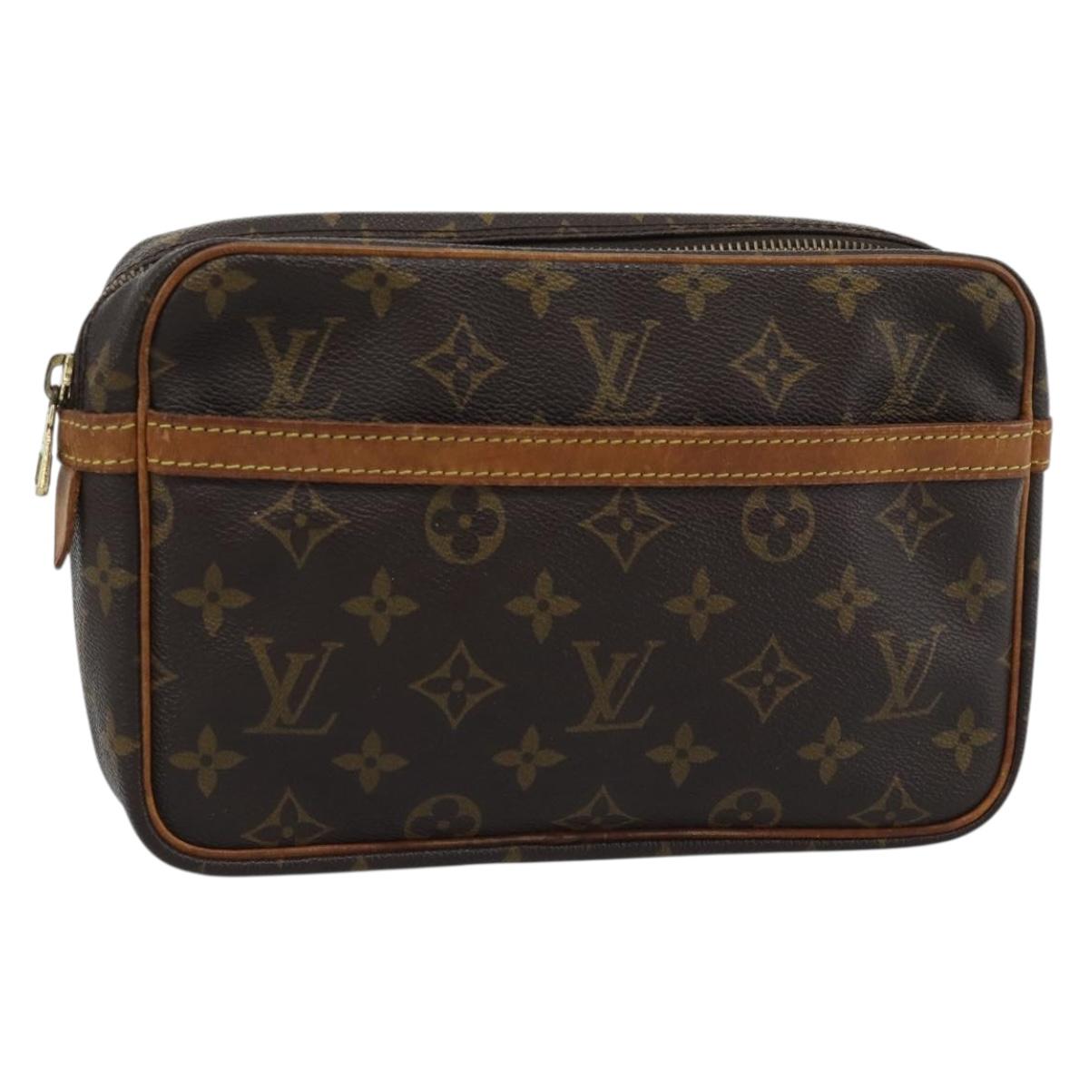 LOUIS VUITTON Monogram Compiegne 23 Clutch Bag M51847 LV Auth 190959A