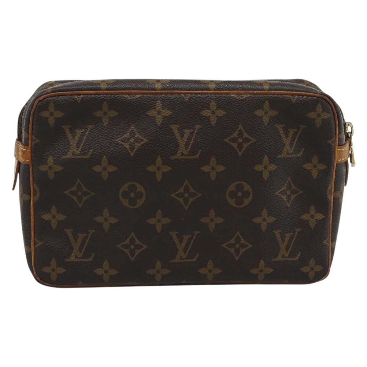LOUIS VUITTON Monogram Compiegne 23 Clutch Bag M51847 LV Auth 190959A