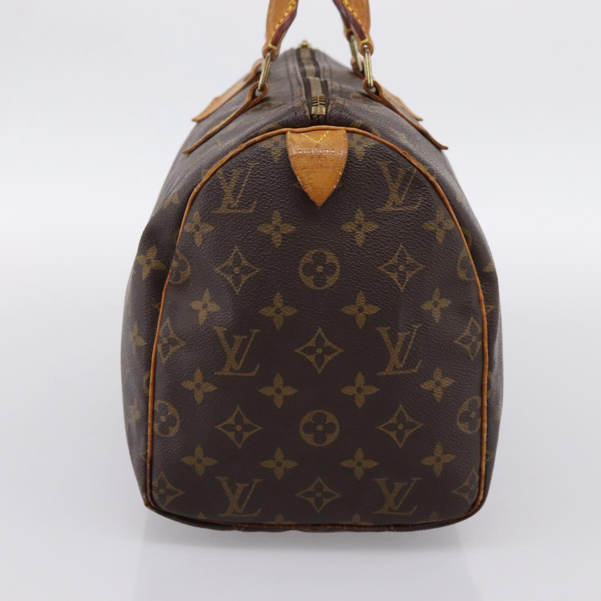 LOUIS VUITTON Monogram Speedy 30 Hand Bag M41526 LV Auth 190960A
