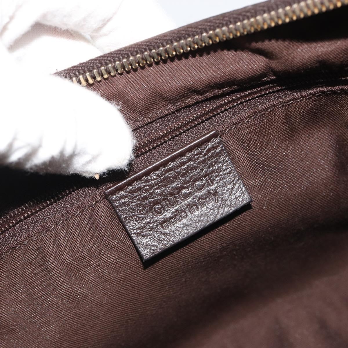 GUCCI GG Canvas Abbey Shoulder Bag Beige Gold 190525 Auth 190974SAV