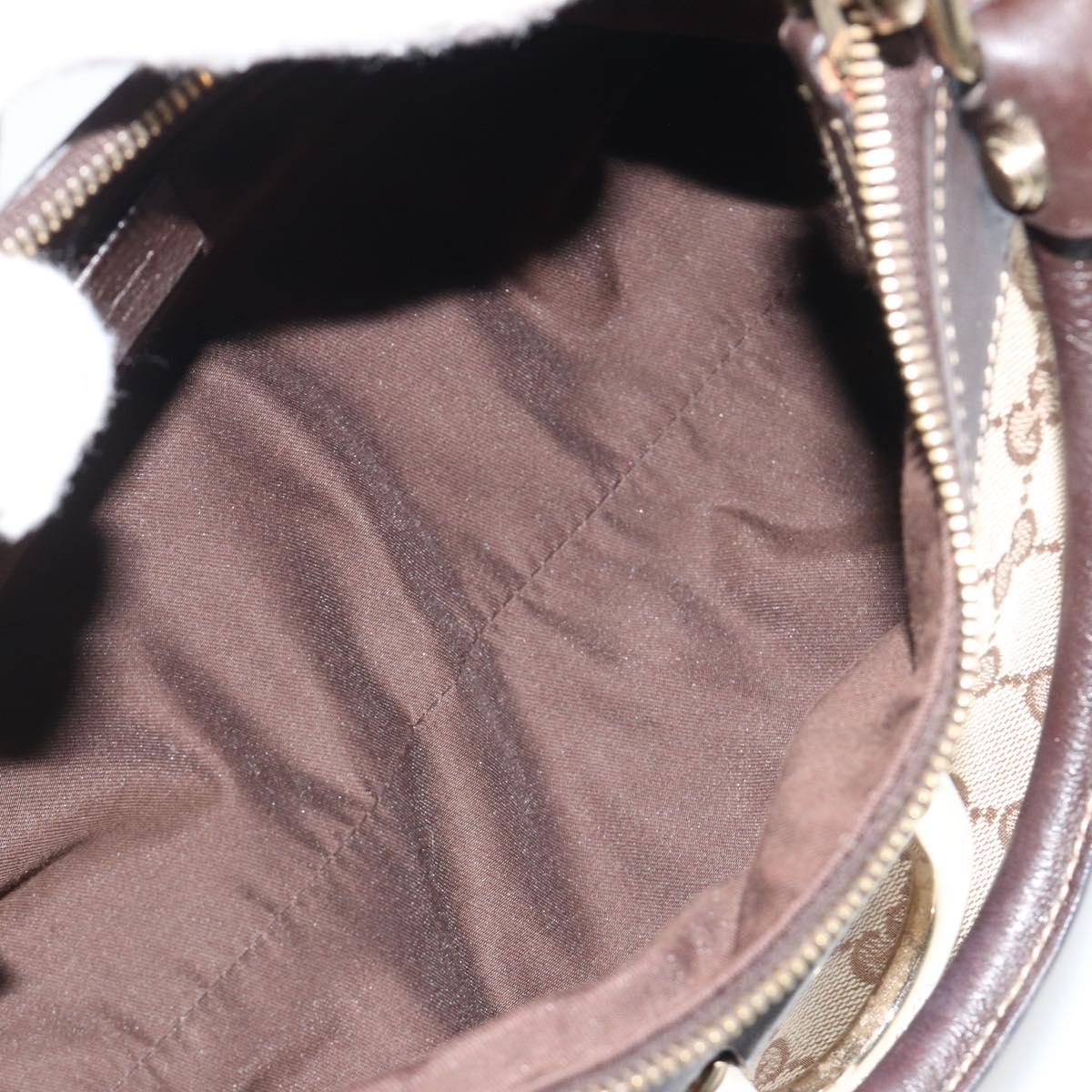 GUCCI GG Canvas Abbey Shoulder Bag Beige Gold 190525 Auth 190974SAV