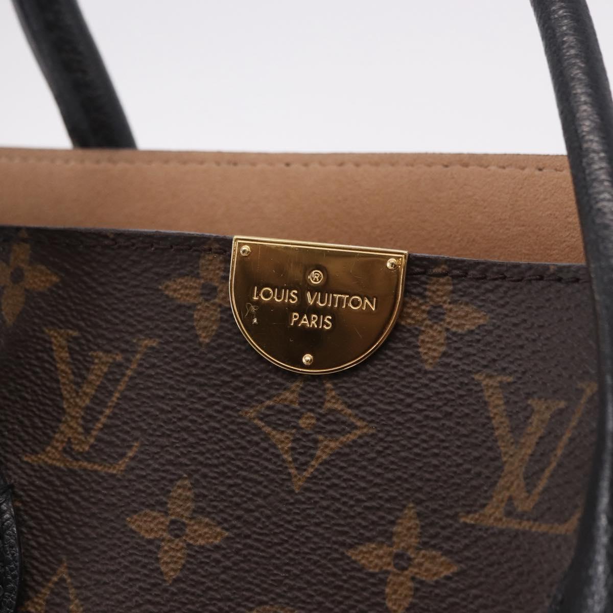 LOUIS VUITTON Monogram Flandrin Hand Bag Black M41595 LV Auth 190975A