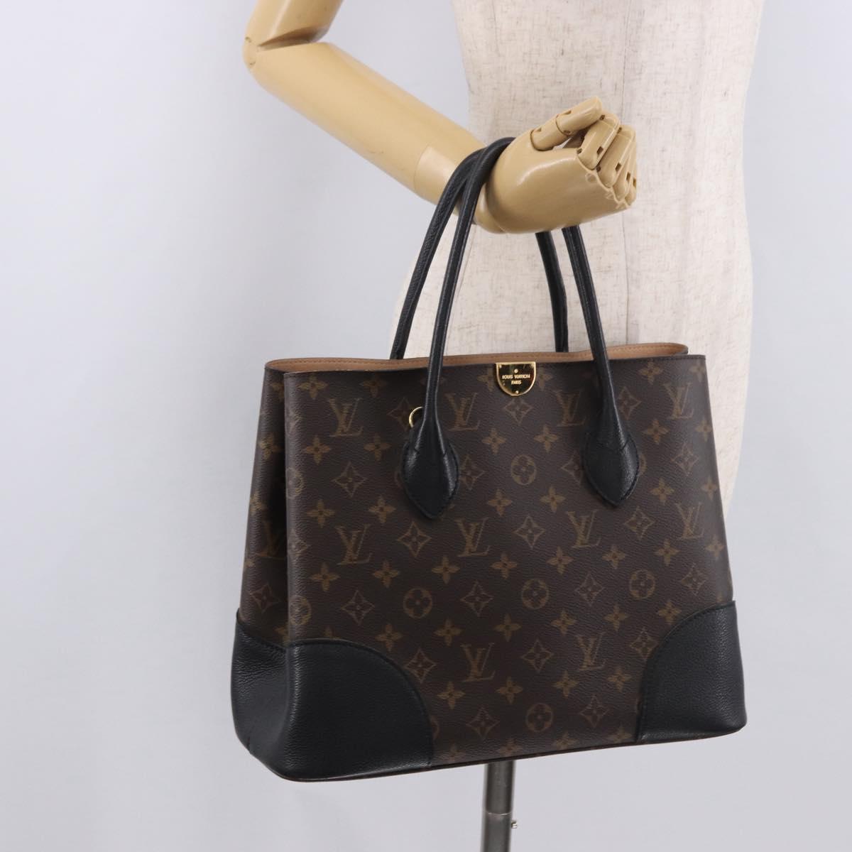 LOUIS VUITTON Monogram Flandrin Hand Bag Black M41595 LV Auth 190975A