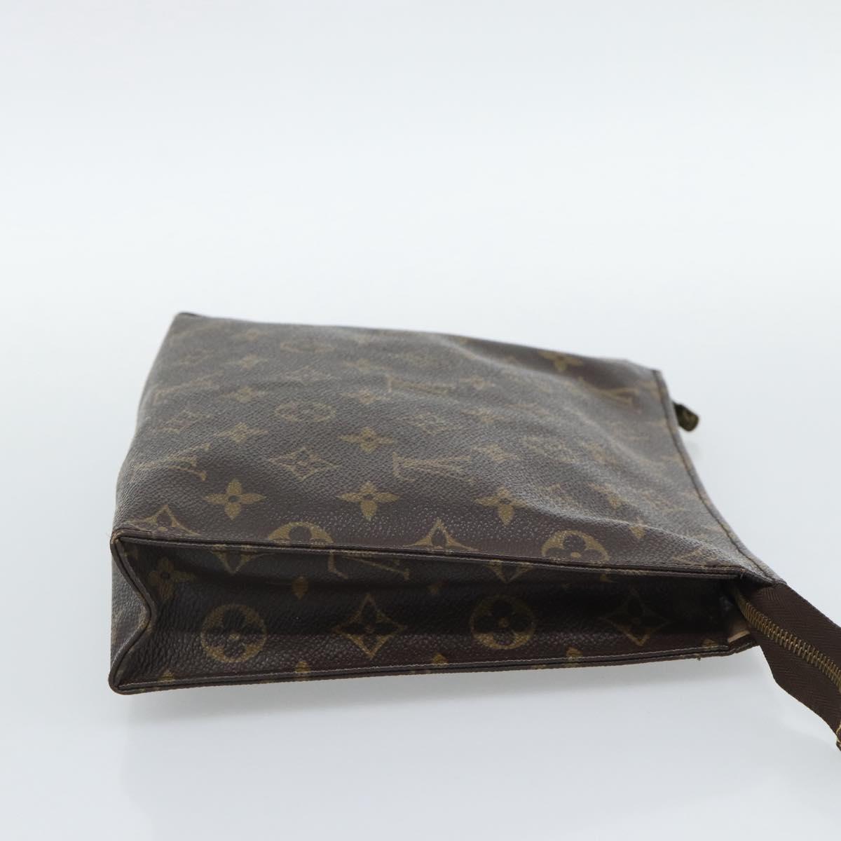 LOUIS VUITTON Monogram Poche Toilette 26 Pouch M47542 LV Auth 190978